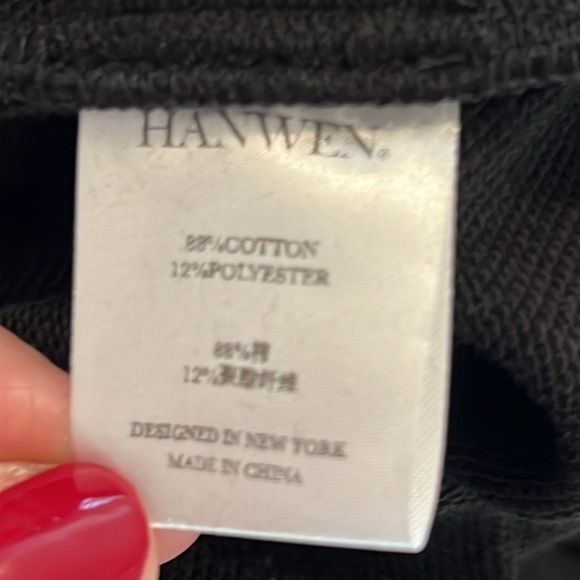 NWT HAN WEN NY Relaxed Fit Cut Out Waist Hips Jogger Pants With Pink Ties XS Y2K - Picture 16 of 16